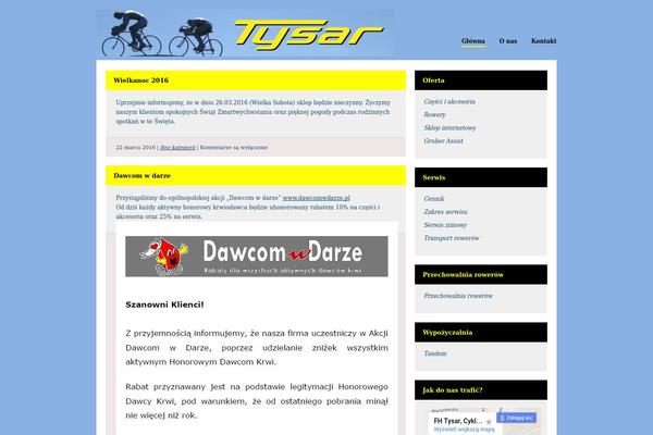 tysar.pl site used Bluish