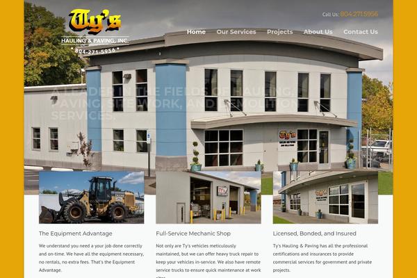 Construction theme site design template sample