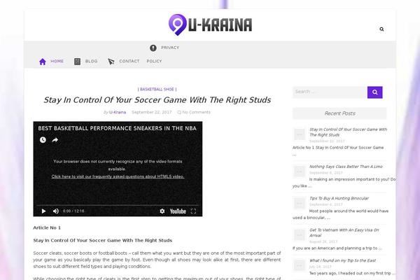 Twenty Seventeen theme site design template sample