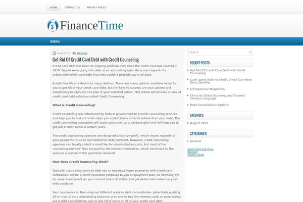 Financetime theme site design template sample