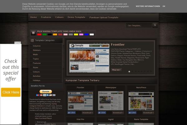 WordPress website example screenshot