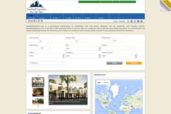 RealEstate theme site design template sample