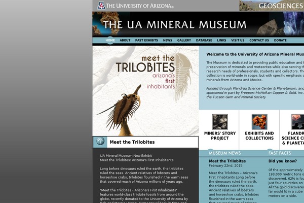uamineralmuseum.org site used Mineralmuseum