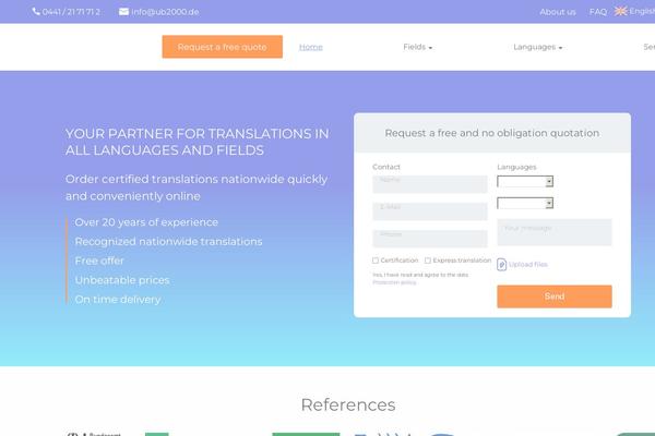 WordPress website example screenshot