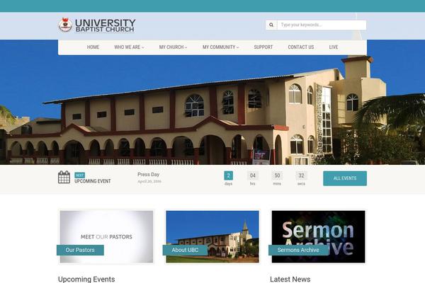 NativeChurch theme site design template sample