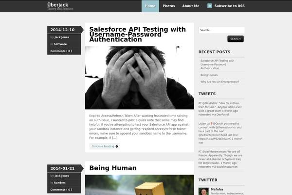 Skeptical theme site design template sample