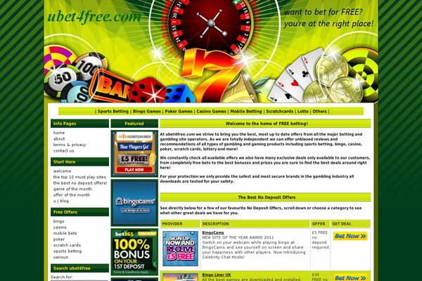 ubet4free.com site used Goldmine