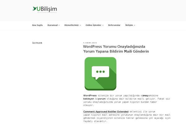 ubilisim.com site used Ubtheme