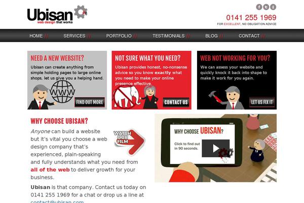 ubisan theme websites examples