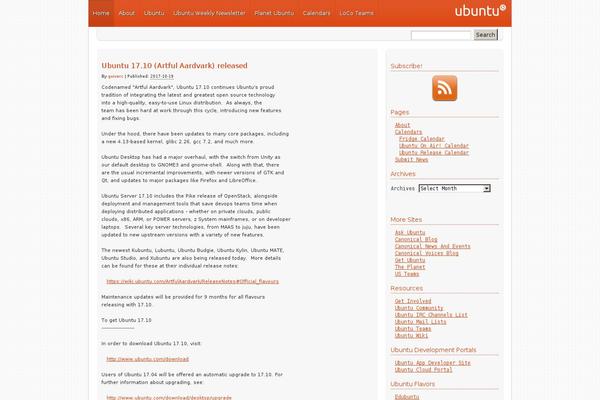 ubuntu-news.org site used Light-wordpress-theme
