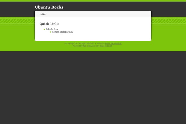 ubuntu-rocks.org site used Ubuntu