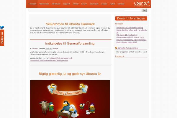 ubuntudanmark.dk site used Light-wordpress-theme