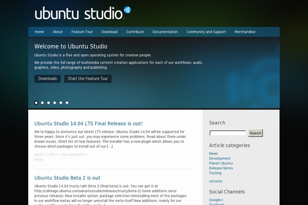 ubuntustudio.org site used Ubuntustudio-website