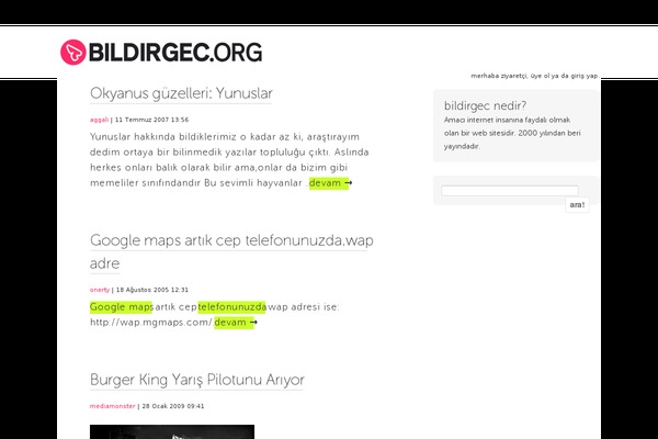 ucandaire.org site used Bildirgec