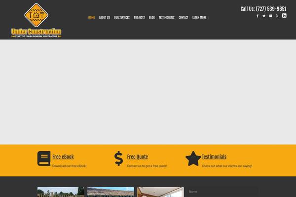 Konstruct theme site design template sample