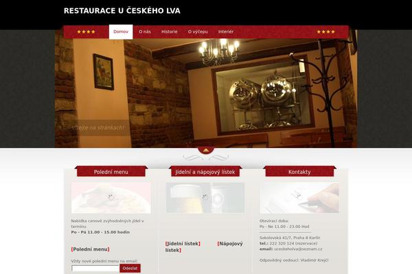 The Restaurant theme site design template sample