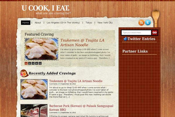 ucookieat.com site used Recipy