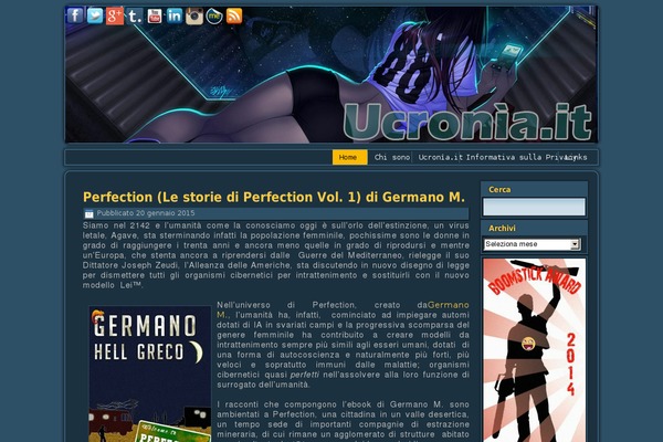 ucronia.it site used Ucronia2013_test_duecolonne