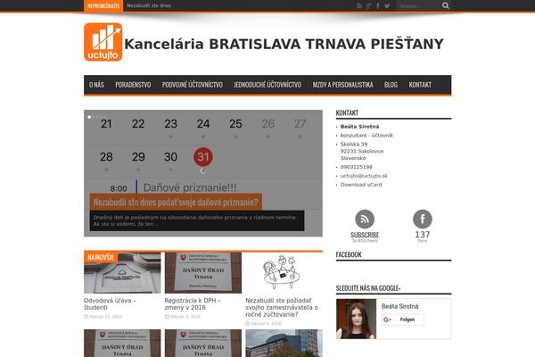 Jarida theme site design template sample