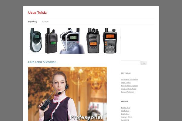 Twenty Twelve theme site design template sample