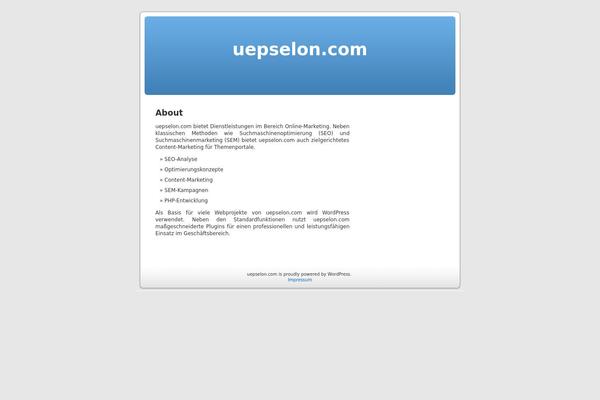 uepselon.com site used Home