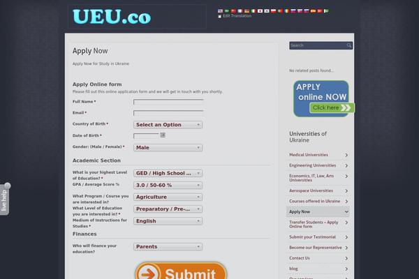 ueu.co site used Rt_reflex_wp