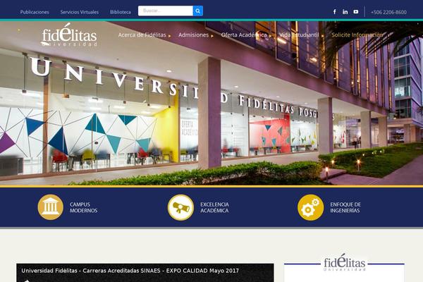 ufidelitas.ac.cr site used Fidelitas_theme