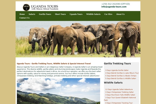 uganda-tours.com site used Uganda-tours