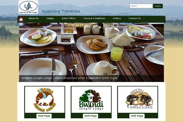 Jungle theme site design template sample