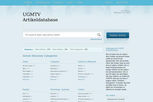 ugmtv.dk site used Articledirectory