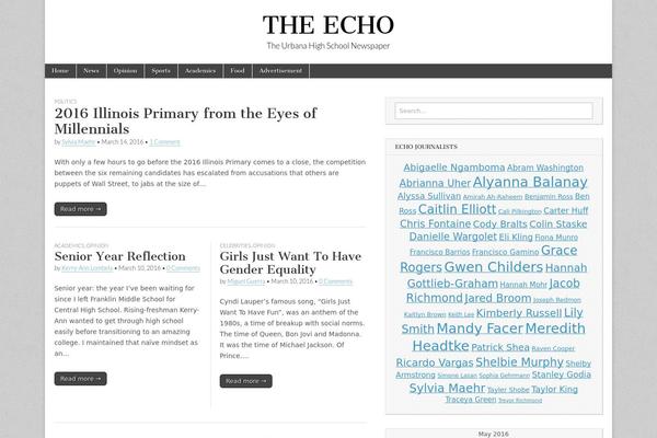 Magazine Basic theme site design template sample