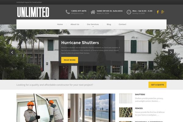 Unlimited theme site design template sample