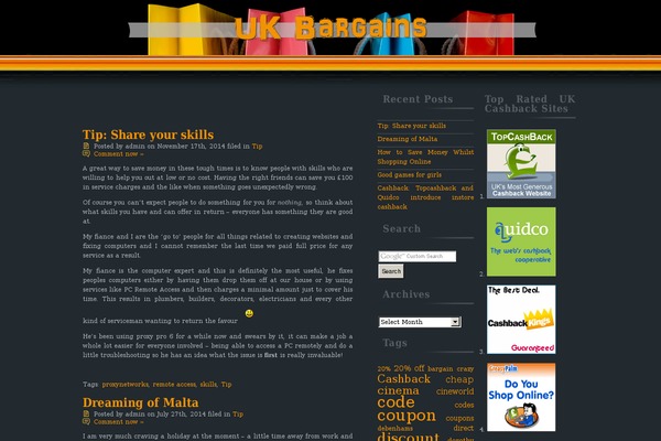 uk-bargains.net site used Darklight