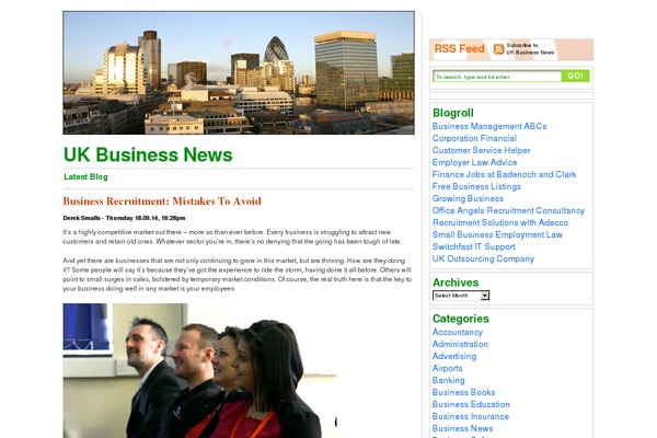 uk-business-news.co.uk site used Bf-2-column