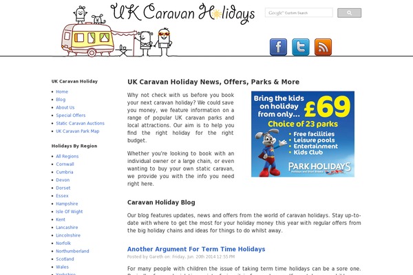 ukcaravanholiday.com site used Travelaffiliate