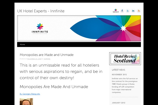 ukhotelexperts.co.uk site used Innfinite