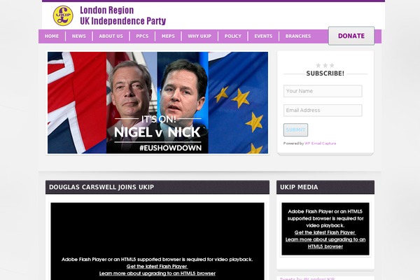 Politic theme site design template sample