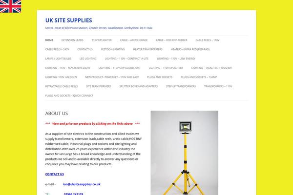 Twenty Twelve theme site design template sample