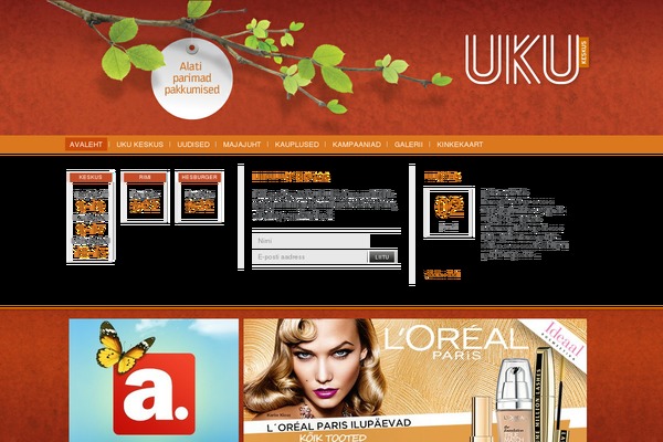 Uku theme site design template sample