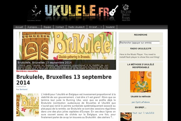 ukulele.fr site used Ukulele-fr