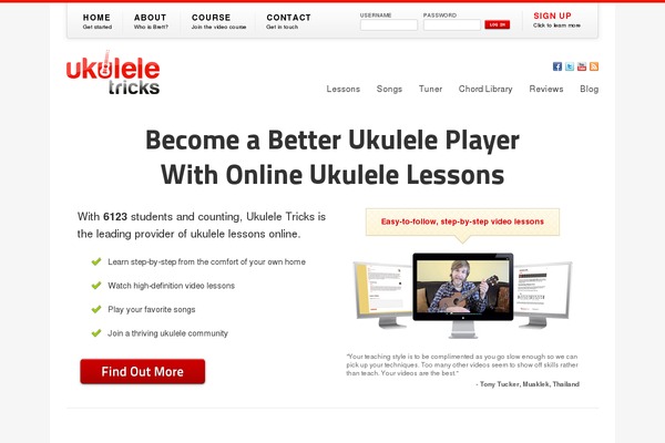 ukuleletricks.com site used Ukuleletricksresponsive
