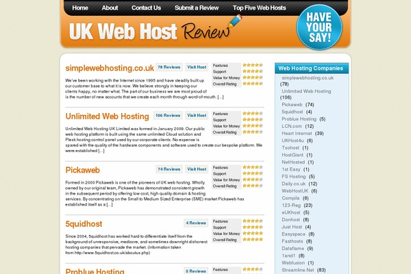 ukwebhostreview.com site used Wprs-awh