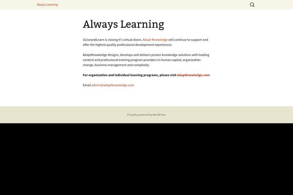 Twenty Thirteen theme site design template sample
