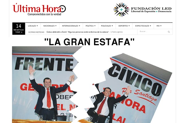 ultimahoradiario.com.ar site used Herald-uh