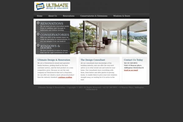ultimate-design.co.nz site used Architect Theme