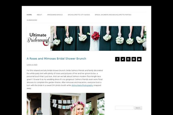ultimatebridesmaid.com site used Twenty Twelve
