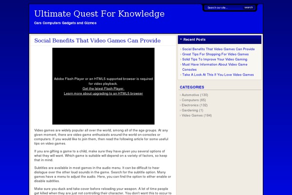 WordPress website example screenshot