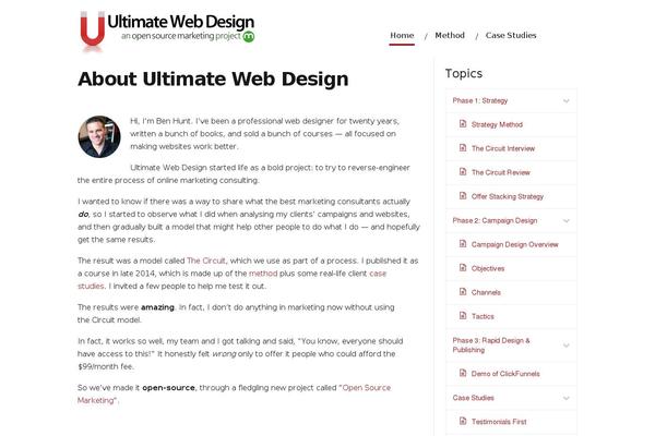 Minus theme site design template sample