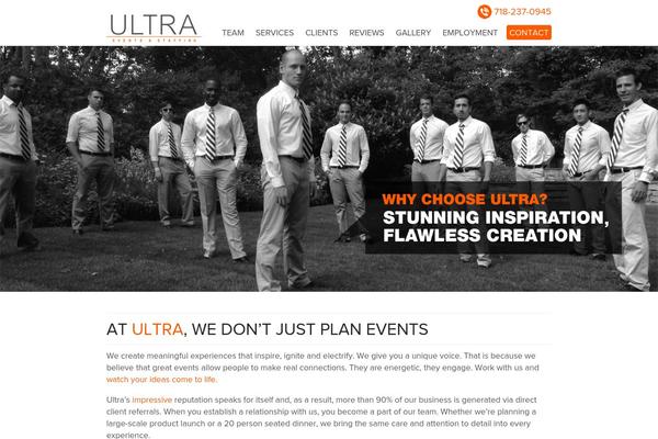 Ultra theme site design template sample