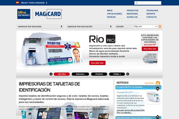 ultramagicard.es site used Magicard